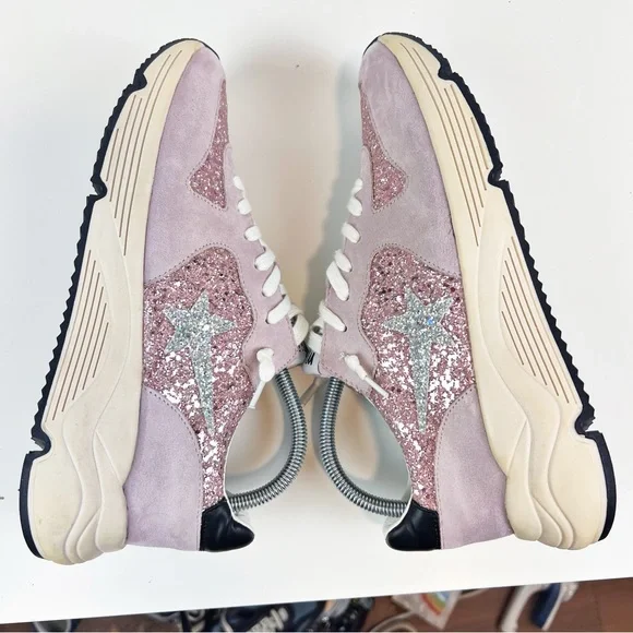 Mi.iM Fashion Shoe Rowan Purple Glitter Star Chunky Sneaker Womens Size … - Picture 7 of 9